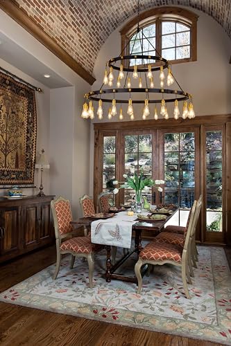 Black and Gold Chandelier 60"W Large 2 (Black Gold)