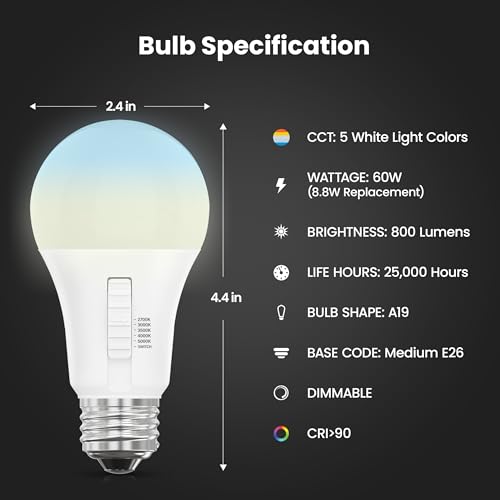 LED Light Bulbs (A19 - 4 Pack)