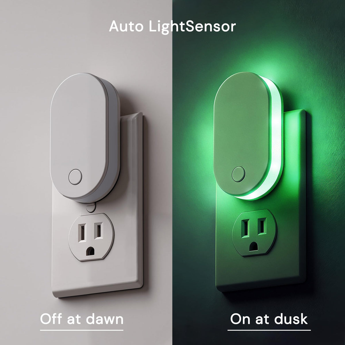 Night Lights Plug Into Wall (Runway-RGB / 2 Pack)