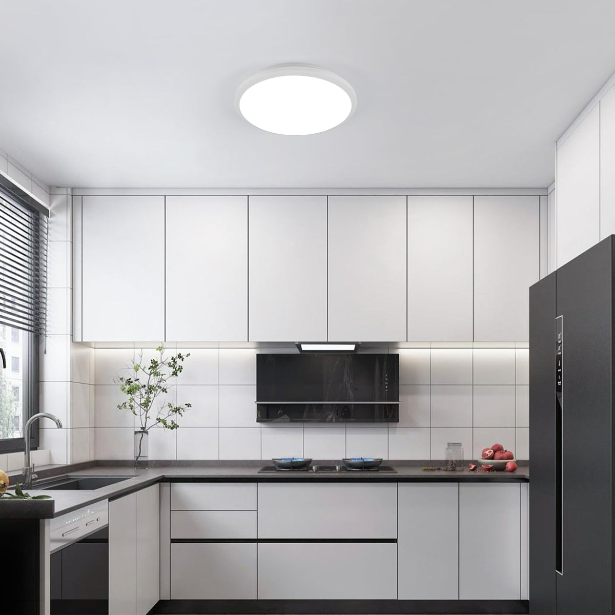 6 Pack 12 Inch LED Flush Mount Ceiling Light (6 Pack 1CCT)