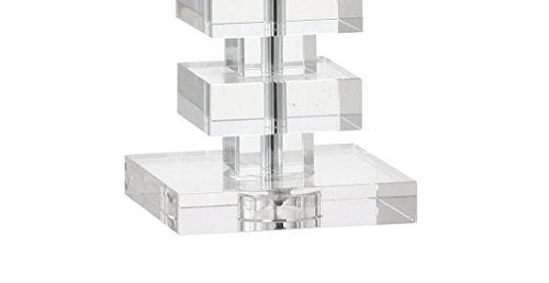 June 28" Geometric Stacked Crystal Table Lamp