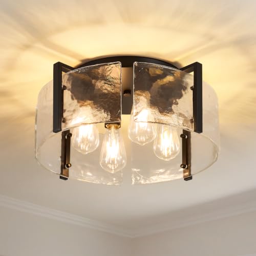 Drum Glass Ceiling Light