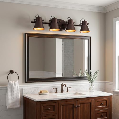 4 Light Kitchen Track Lighting (4-Light / Dark Brown)