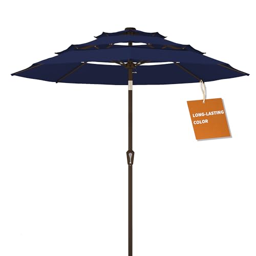 9ft 10ft 3 Tier Patio Umbrella