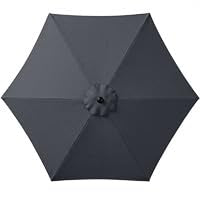 7.5ft Solar Umbrella LED Lighted Patio Umbrella