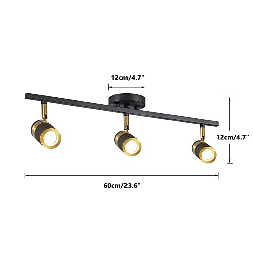 3 Light LED Track Lighting (Black)