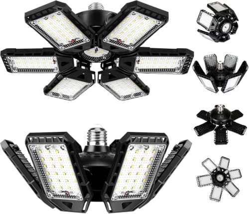 LED Garage Lights 180W 18000LM 6500K (6+1 Panels)