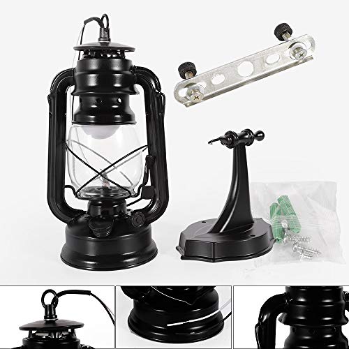 Industrial Rustic Wall Sconce Lantern Light (Black / 2pcs)