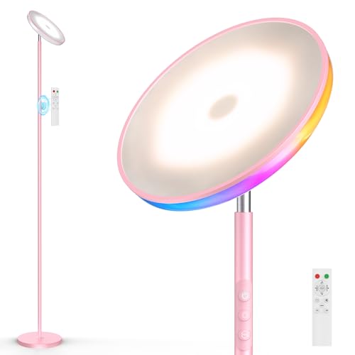 UFO Torchiere Floor Lamp (Pink)
