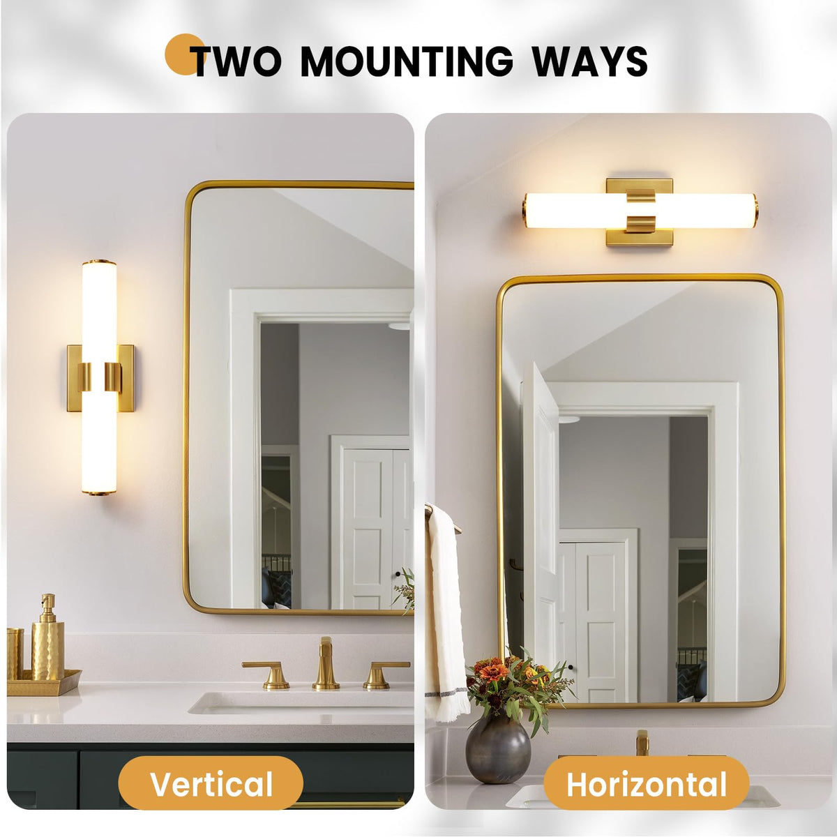 Gold Bathroom Light Fixtures (Gold / 16 INCH)