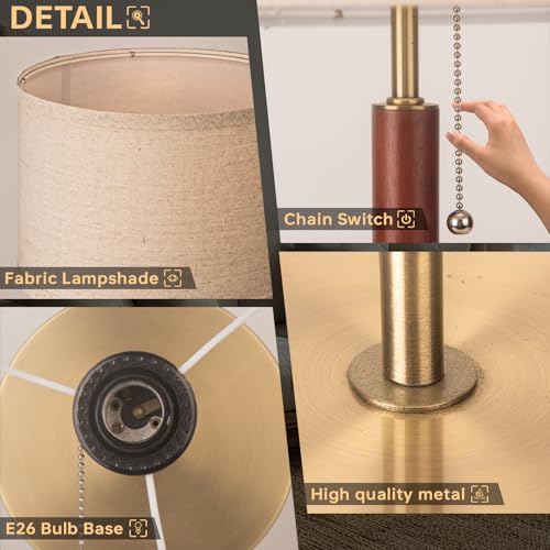mid Century Modern Desk lamp (Gold)