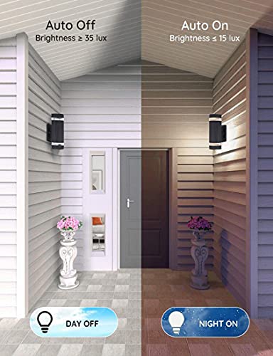 Dusk to Dawn Outdoor Lighting (Semi Cylinder 2 PACK)