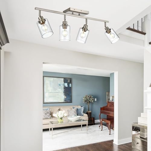 4 Light Brushed Nickel Bathroom Vanity Lighting (Brushed Nickel / 4 Lights)