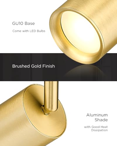 Track Lights Ceiling Mount (Kaleidoscope, Brushed Gold / 61.4", 8-light)