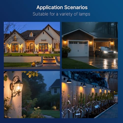 Dusk to Dawn Outdoor Sensor A19 LED Edison Bulbs (100w Soft White / 2 Count (Pack of 1))