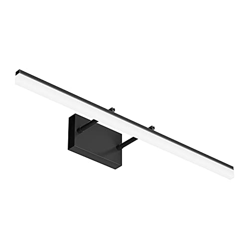 31.5 inch Modern Black Vanity Light Adjustable Bathroom Light Fixtures Over Mirror Rotatable Vanity Lighting 5500K (Black / 31.5 in)