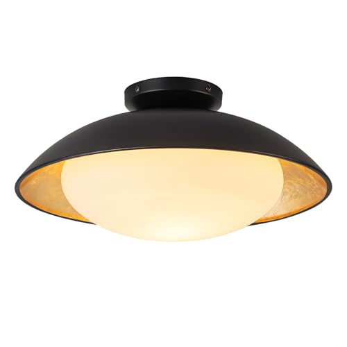 15.7In Modern Semi Flush Mount Light Fixture