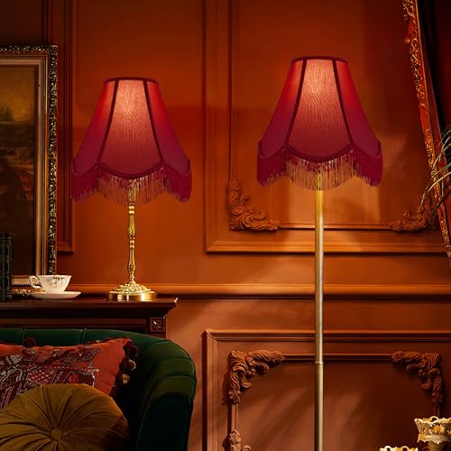 Lamp Shades Set of 2 (Burgundy / 2 Pack)