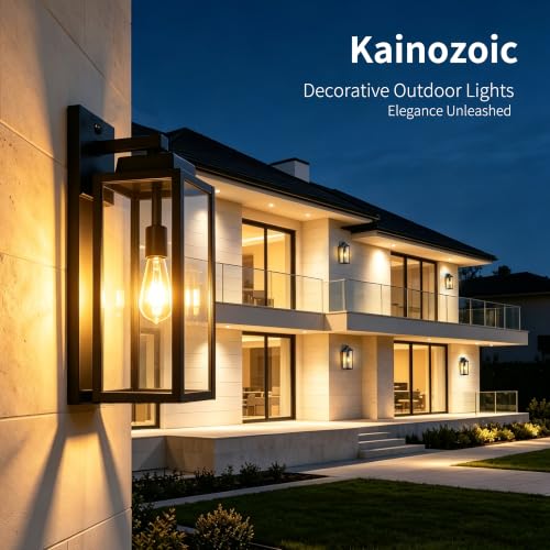 19 Inch Motion Sensor Dawn to Dusk Outdoor Sensor Light Fixture Waterproof Porch Lights Anti (19 Inch)