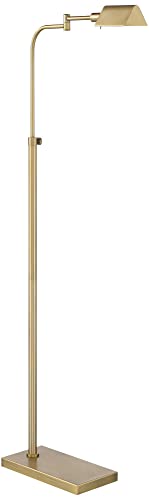 Keegan Warm Gold Adjustable Swing Arm Pharmacy 54" Tall Floor Lamp (Warm Gold)