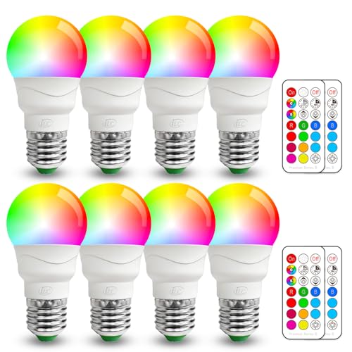 Color Changing LED Light Bulb (8 Count (Pack of 1))