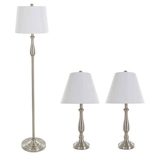 Floor and Table Lamp Set (2 Table Lamps + Floor Lamp)