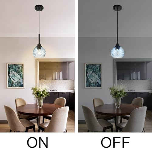 Kitchen Pendant Lighting Over Sink 1 (Blue / 1-Light-1 Pack)