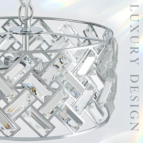 12" Chrome Crystal Chandelier (Small Chrome)
