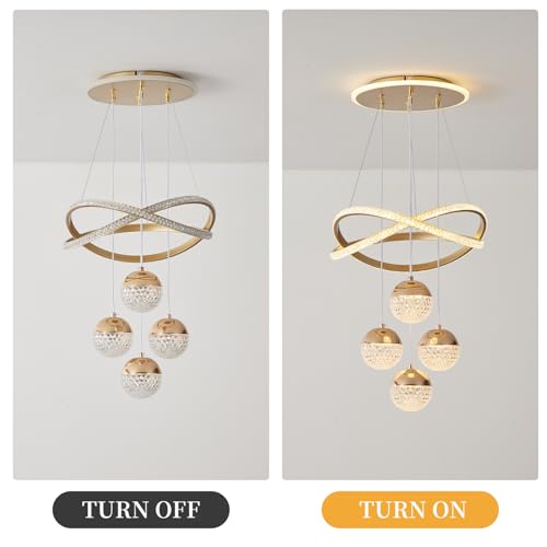 Modern Dining Room Gold LED Chandeliers