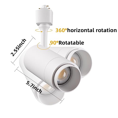 Track Lighting Heads 24W H (White - 3 Pack)