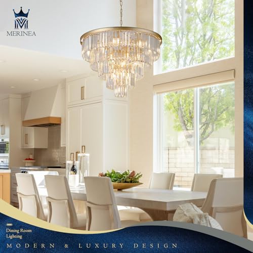 Gold Crystal Chandeliers 16 Lights 30" Luxury Round Chandelier (Gold / Large-30”)
