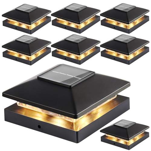 Solar Post Cap Lights for 4x4 Fence