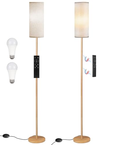 Dimmable Floor Lamp for Living Room with Remote and Foot Switch