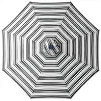 10ft Solar Polyester LED Lighted Patio Umbrella w