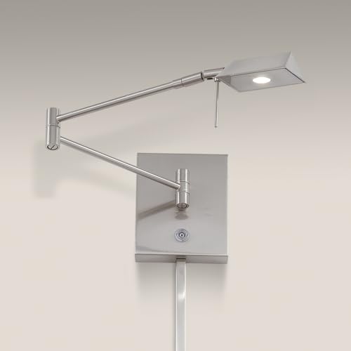 P4318 248 George's Reading Room LED Swing Arm Wall Lamp (Honey Gold)