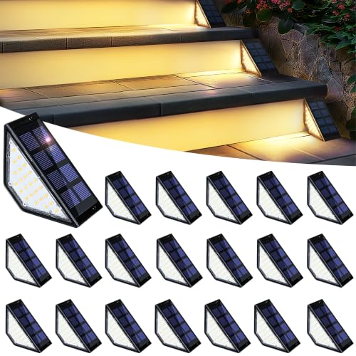 20 Pack Solar Step Lights for Outside