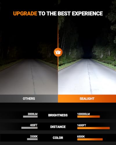 9007 Bulbs with 6500K White Light (9007/HB5)