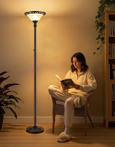 Torchiere Floor Lamps for Living Room (1-Head)
