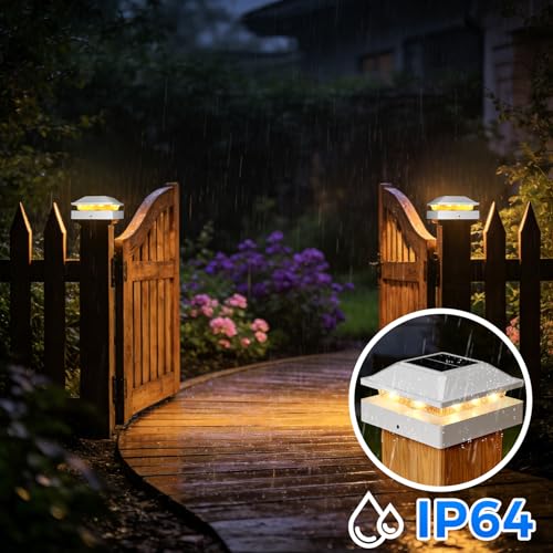 4x4 Post Solar Lights 12 Pack (White / 12 Packs)