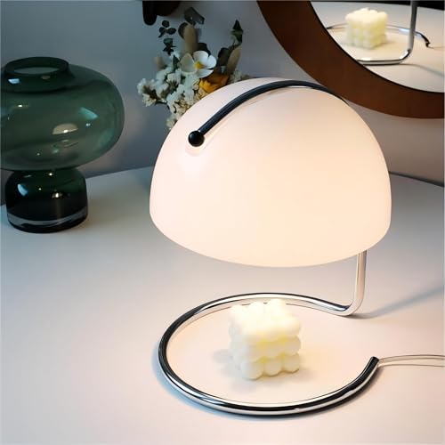 Modern Table Lamp (White, 8.7 Inch)