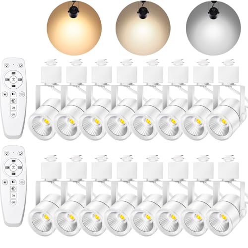 White Track Lighting Heads H Type LED Track Light Heads Dimmable Rail Ceiling Spotlight Fixtures Accent Art Task