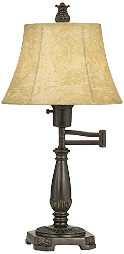 22 1 2" High Desk Lamp Bronze Andrea Swing Arm Dimmer and USB Charging Port (Bronze - USB Dimmer Included)