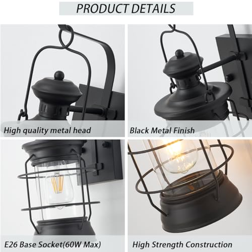 Black Farmhouse Wall Sconce (YL6043S)