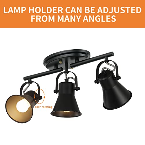 3 Light Track Lighting Kit (3-Light / Black)