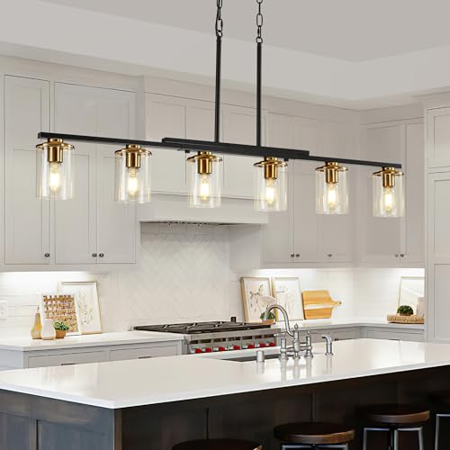 6 Light Dining Room Light Fixture (Brown / 6-Light)