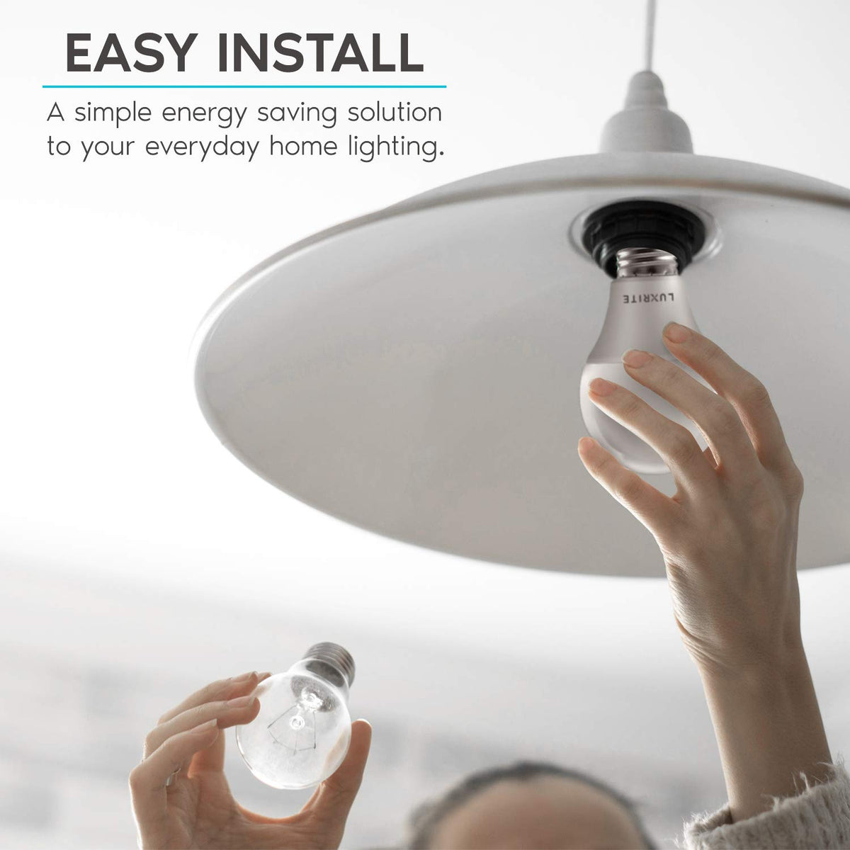 A19 LED Light Bulb 60W Equivalent 800LM 5000K Bright White (4 Count (Pack of 1) / 5000k (Bright White))