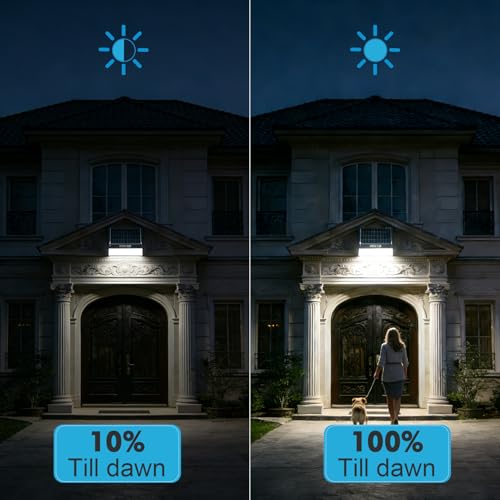 6 Pack Solar Sconce Lights Outdoor