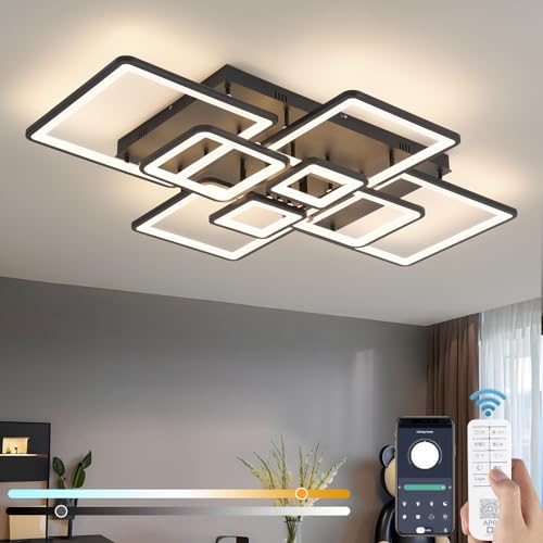 LED Ceiling Lights Dimmable Flush Mount Chandelier