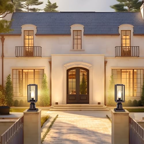 Outdoor Post Lights Lamp Post Light Fixture 2 Pack
