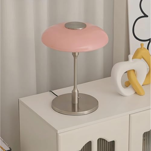 Nordic Medieval Table Lamp (Pink/Chrome, 12.6 Inch)